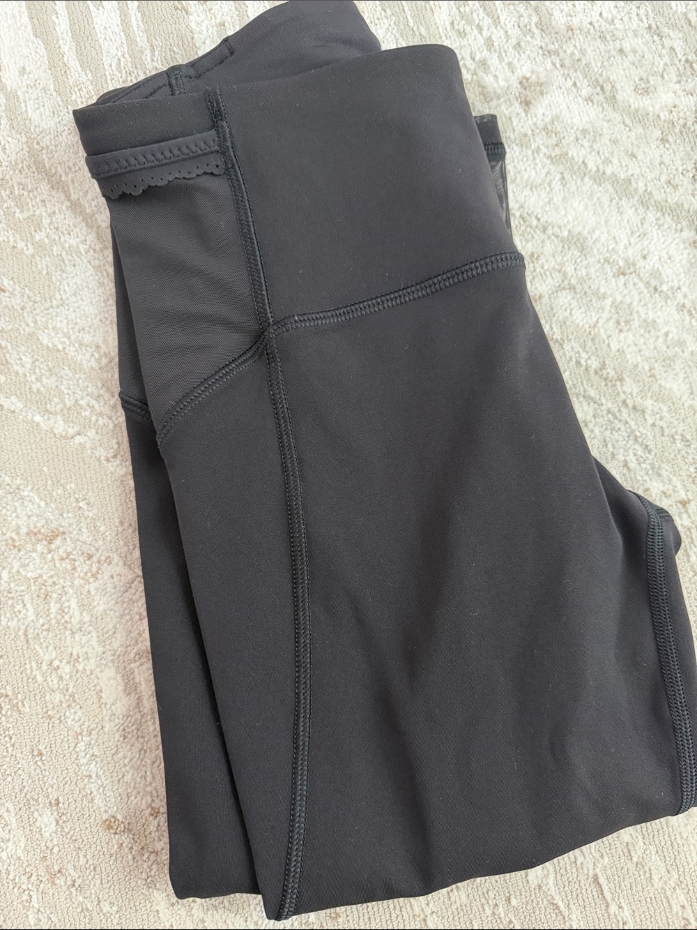 lululemon athletica Black Cropped Performance Leggings
